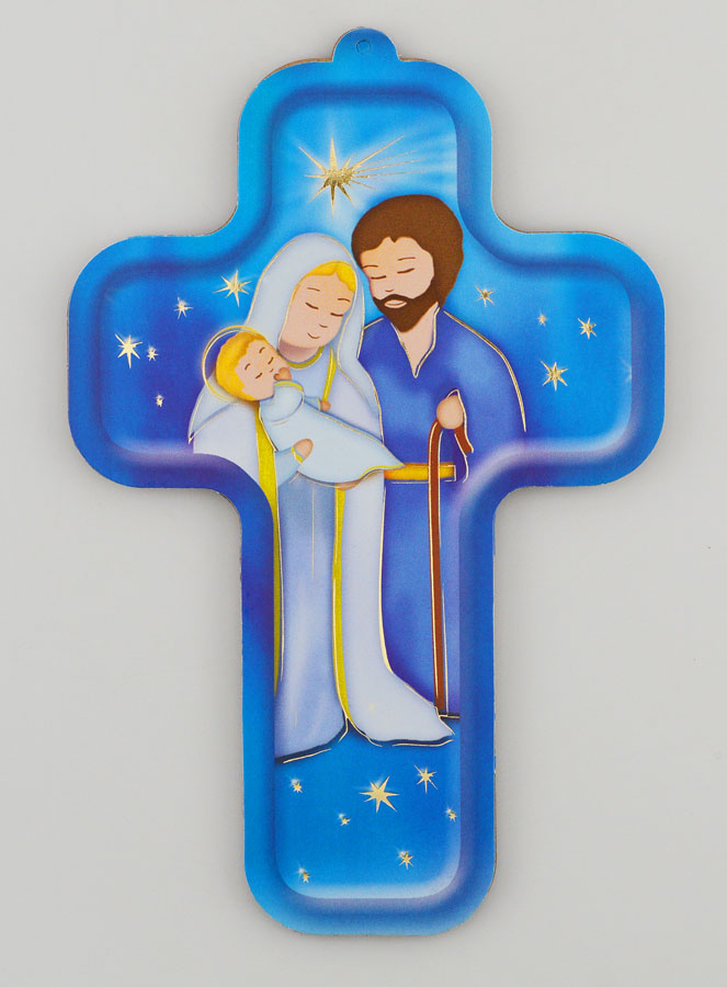 Croix en Bois Enfant - Sainte Famille (pic 1)