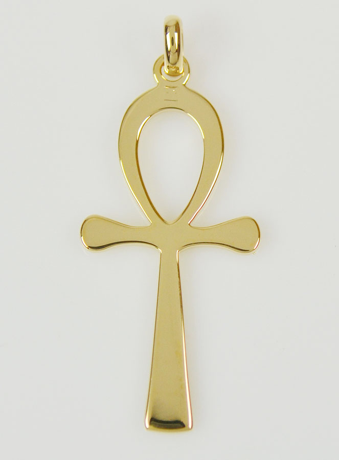 Pendentif Croix Egyptienne en Plaqué Or (pic 1)