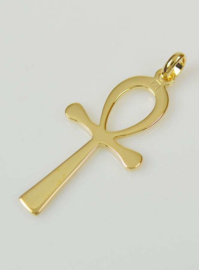 Pendentif Croix Egyptienne en Plaqué Or (pic 2)