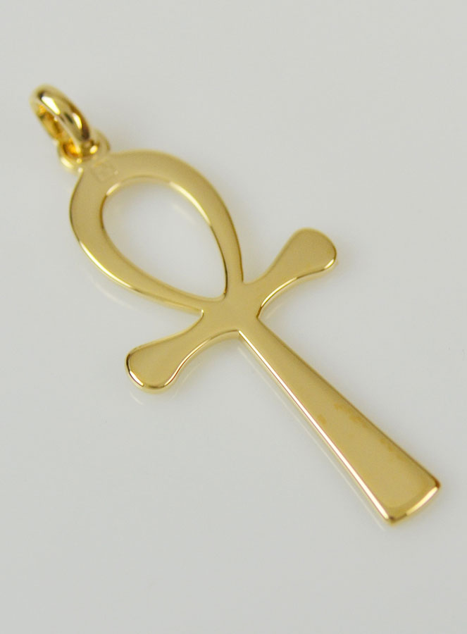 Pendentif Croix Egyptienne en Plaqué Or (pic 3)