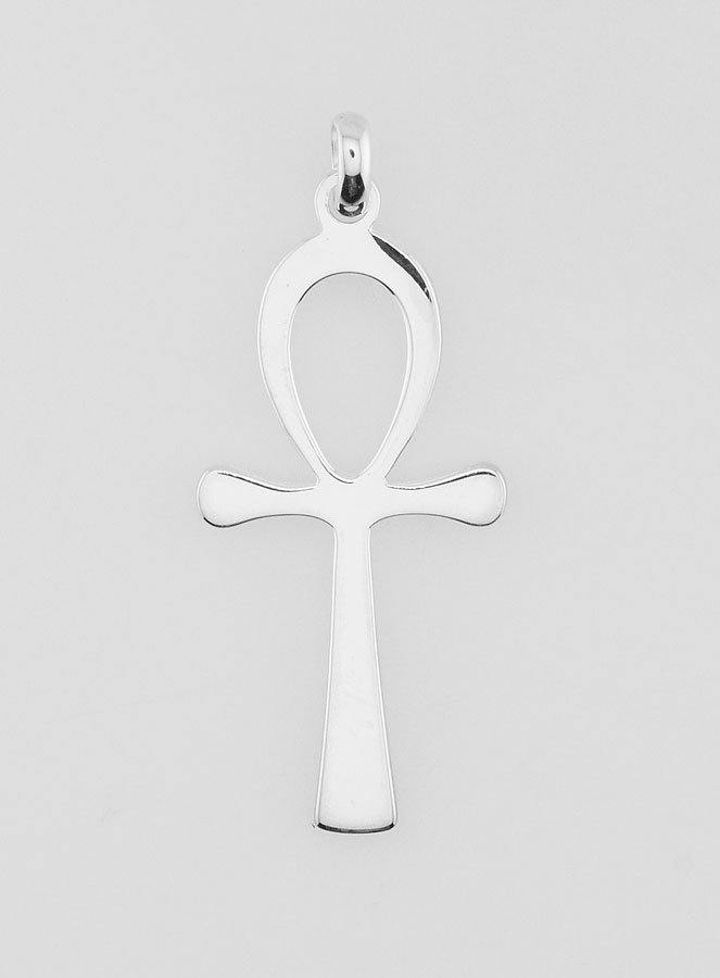 Pendentif Croix de Vie Egyptienne en Argent 30mm (pic 1)