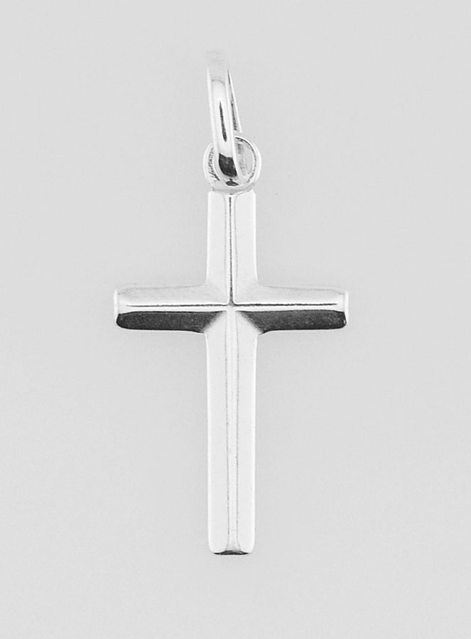 Pendentif Enfant Croix du Christ - Argent Massif 18mm (pic 1)