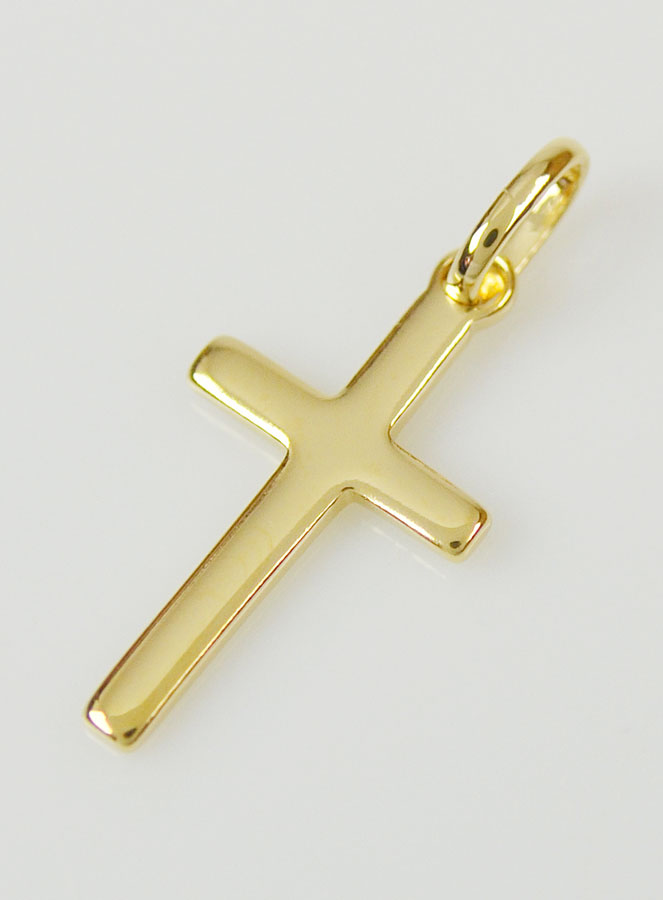 Pendentif Petite Croix en Plaqué Or (pic 2)