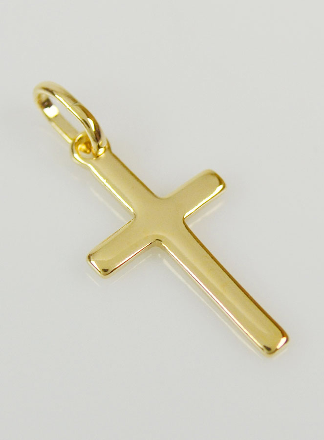 Pendentif Petite Croix en Plaqué Or (pic 3)