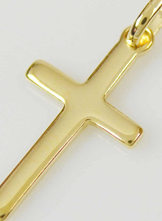 Pendentif Petite Croix en Plaqué Or (pic 4)