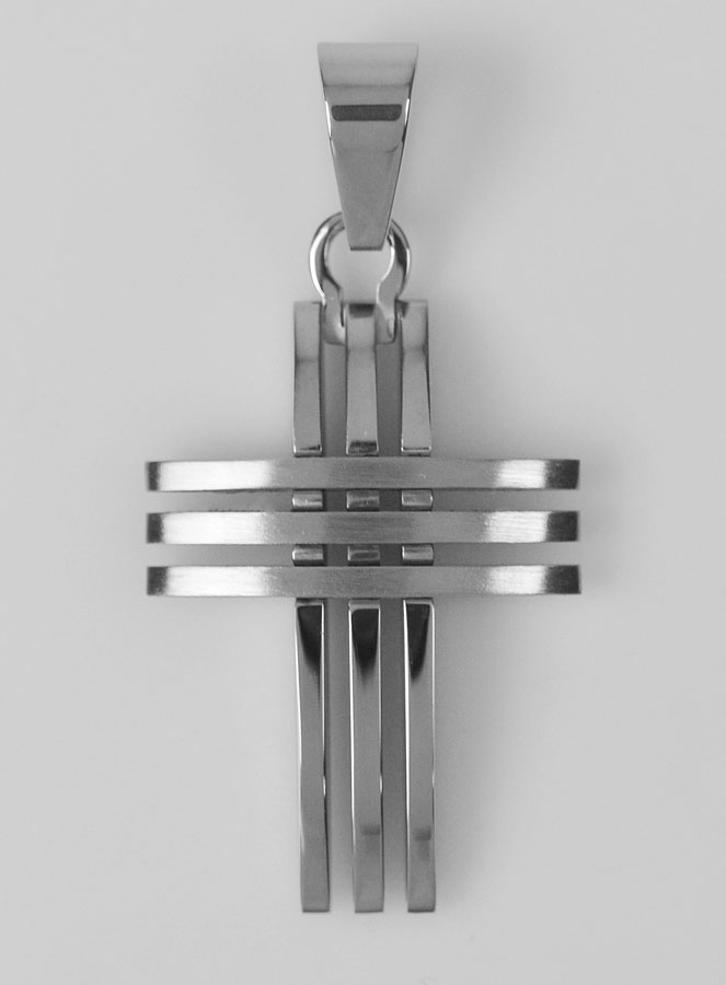 Croix en Acier Moderne 28mm (pic 1)