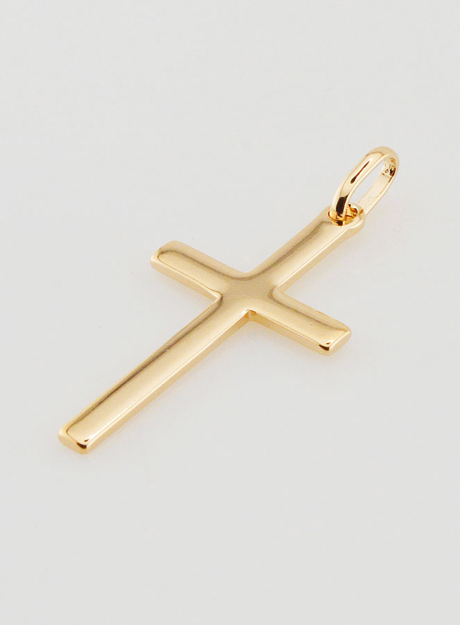 Pendentif Grande Croix en Plaqué Or (pic 3)