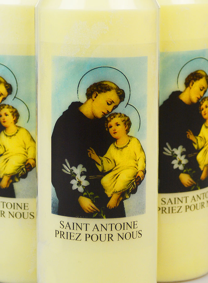 Lot de 3 Bougies de Neuvaine Saint Antoine de Padoue (pic 3)