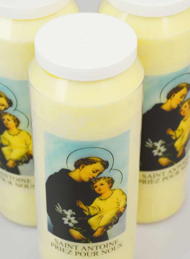 Lot de 3 Bougies de Neuvaine Saint Antoine de Padoue (pic 4)