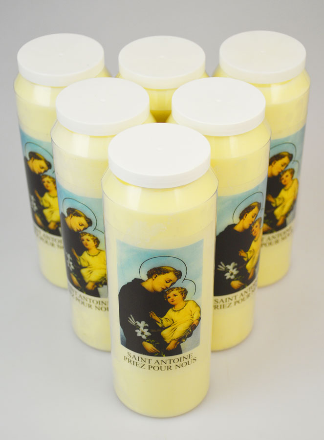 Lot de 6 Bougies de Neuvaine Saint Antoine (pic 2)