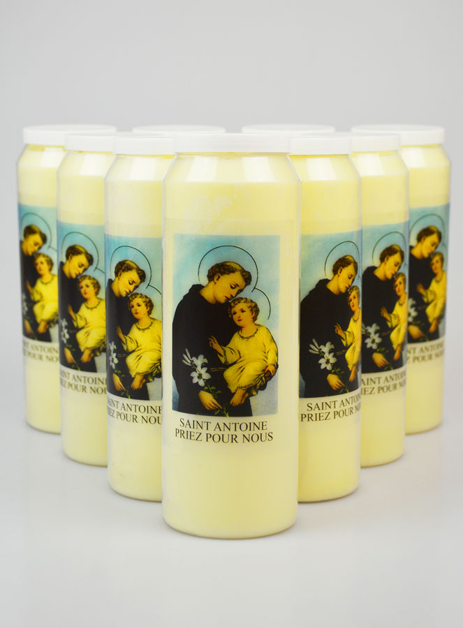 Lot de 10 Bougies de Neuvaine Saint Antoine (pic 1)