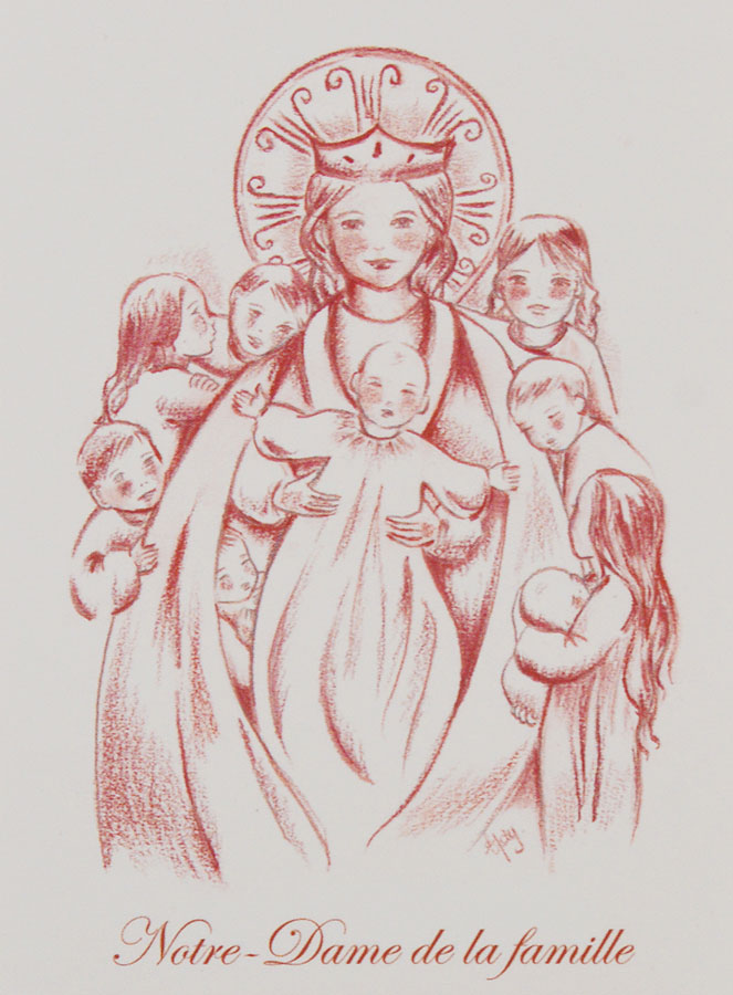 Carte de Prière - Notre Dame de la Famille (pic 1)