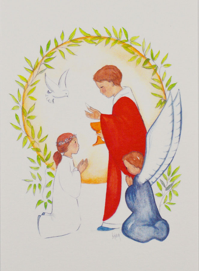 Carte de Communion - Première Communion Fille (pic 1)
