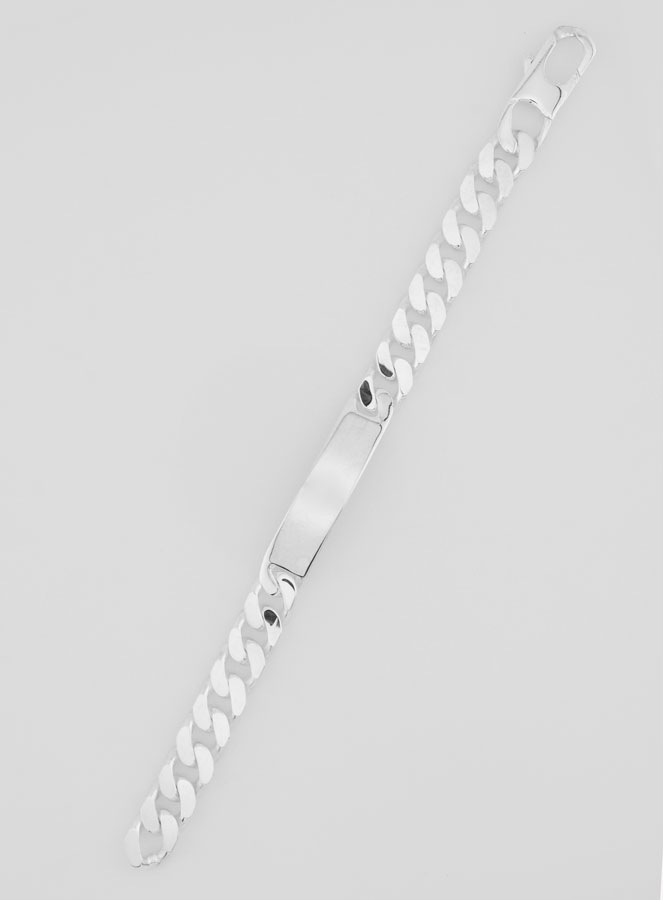 Gourmette en Argent 22cm - Maille XXL 12mm (pic 1)