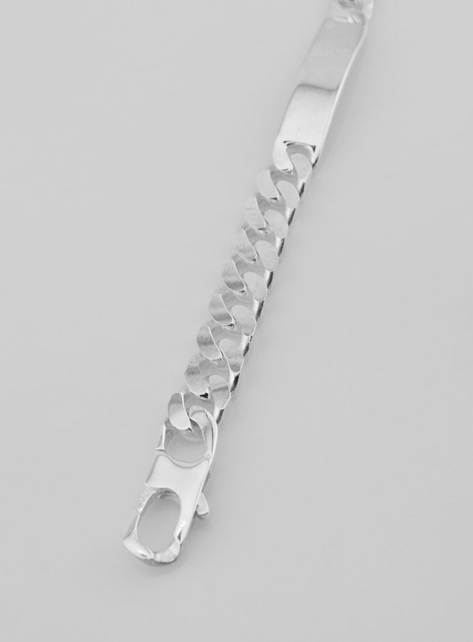 Gourmette en Argent 22cm - Maille XXL 12mm (pic 3)