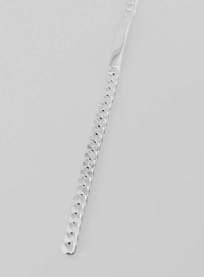 Gourmette Identité en Argent 925/1000 - Maille 4mm (pic 2)