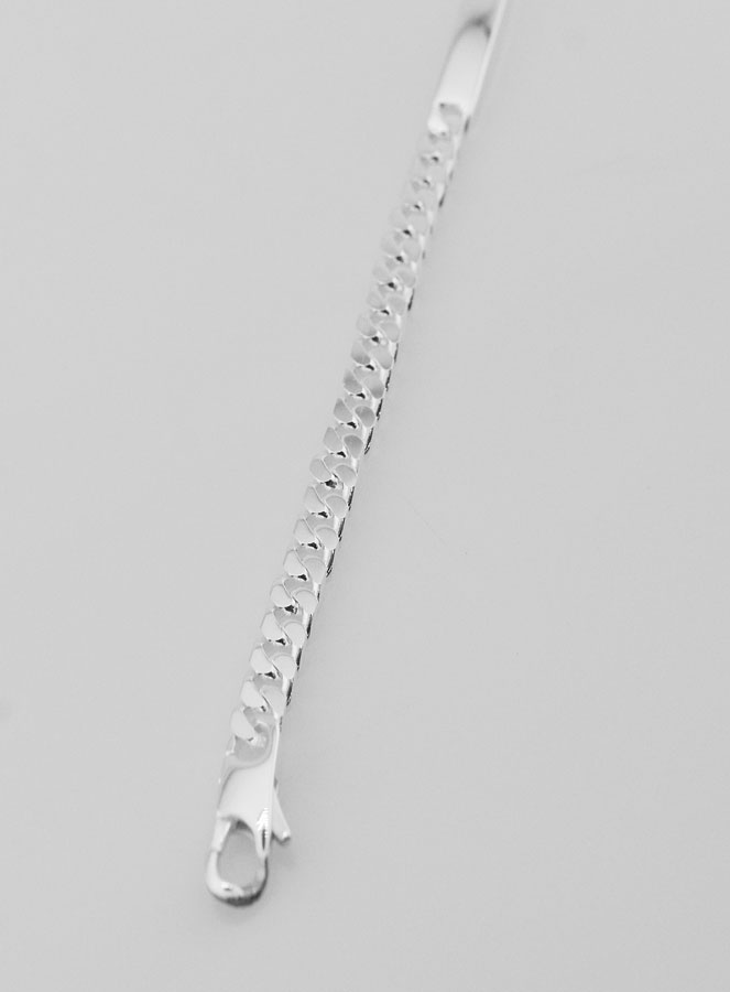 Gourmette Identité en Argent 925/1000 - Maille 4mm (pic 3)
