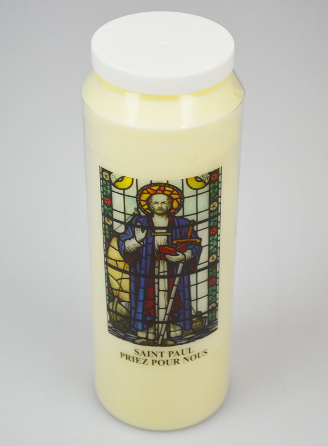 Bougie de Neuvaine à Saint Paul - 17.5cm (pic 2)