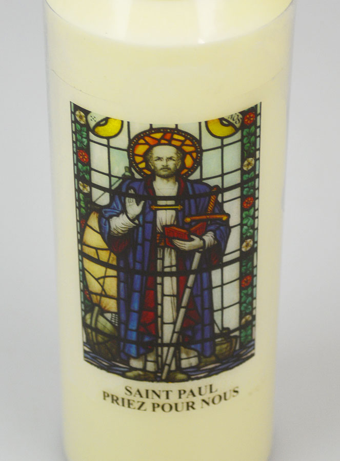 Bougie de Neuvaine à Saint Paul - 17.5cm (pic 4)