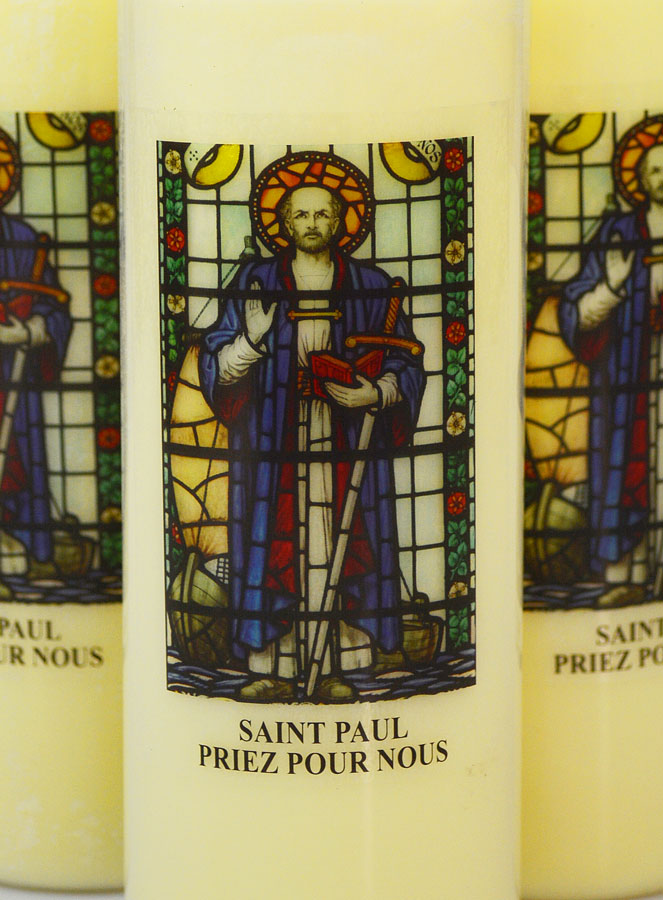 Lot de 3 Bougies de Neuvaine à Saint Paul (pic 3)