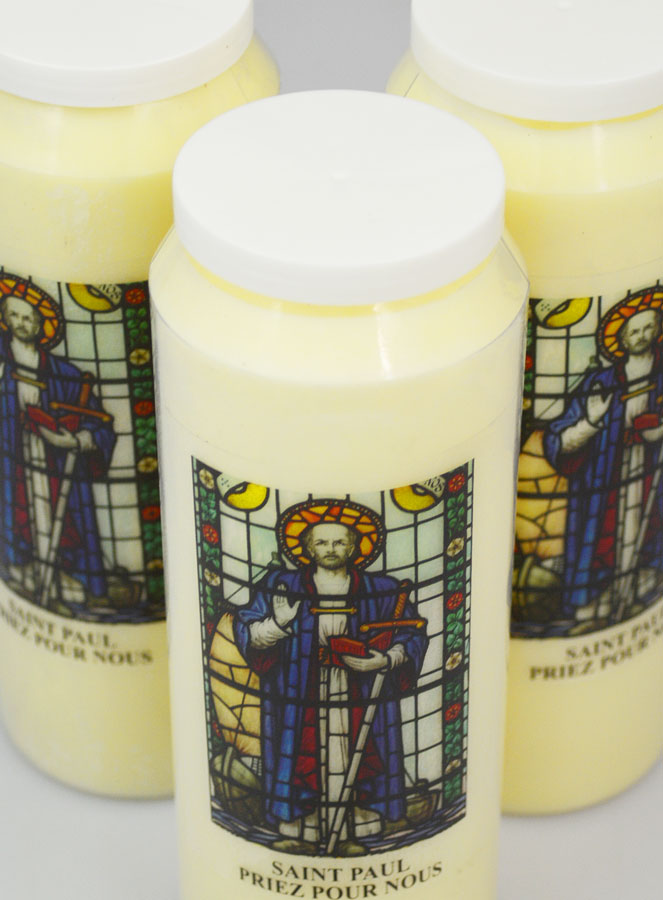 Lot de 3 Bougies de Neuvaine à Saint Paul (pic 4)