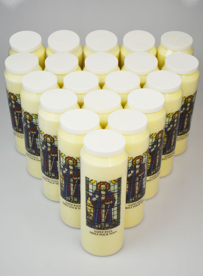 Lot de 20 Bougies de Neuvaine à Saint Paul (pic 2)