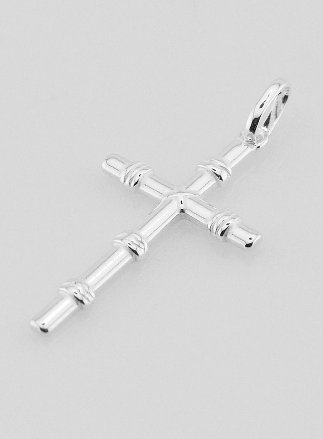 Pendentif Croix Liens en Argent Massif 25mm (pic 3)
