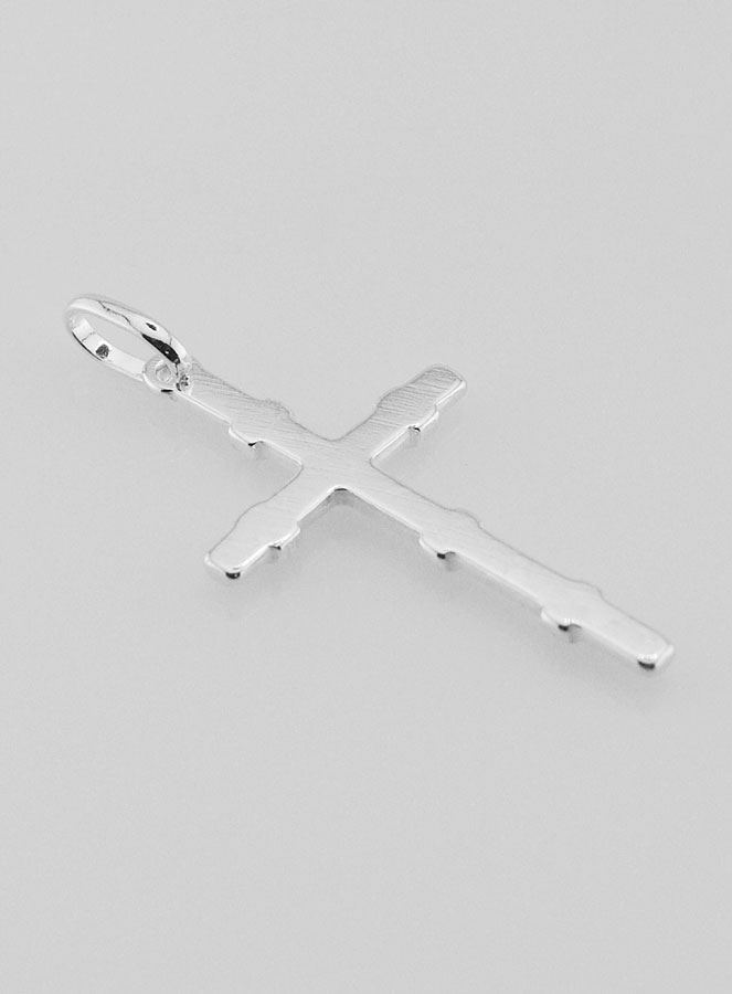 Pendentif Croix Liens en Argent Massif 25mm (pic 4)