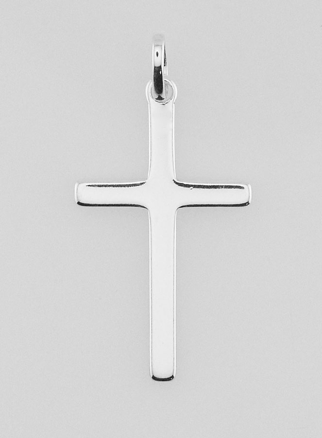 Pendentif Croix du Christ en Argent 27mm (pic 1)