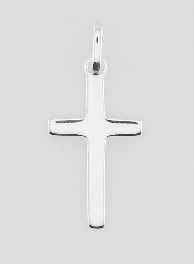 Pendentif Croix en Argent Massif 18mm (pic 1)