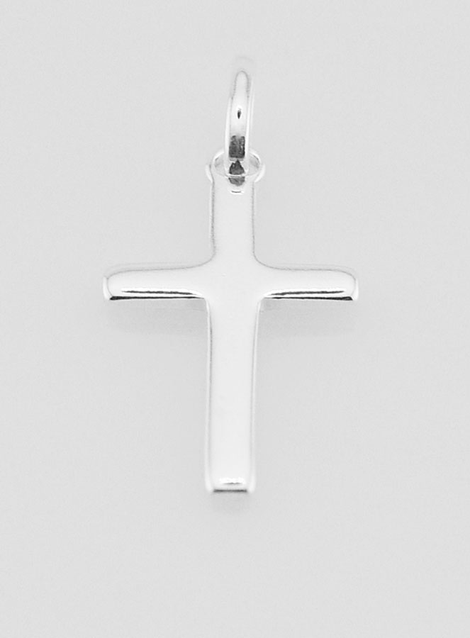 Pendentif Croix en Argent Massif 18mm (pic 2)