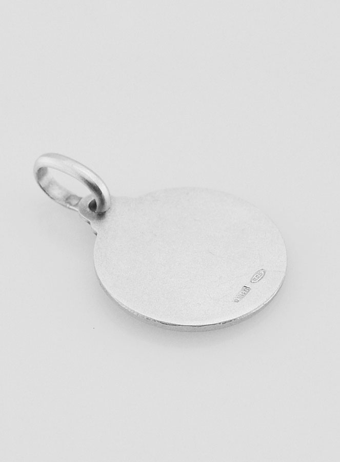 Médaille Saint Georges en Argent Massif - 14mm (pic 4)