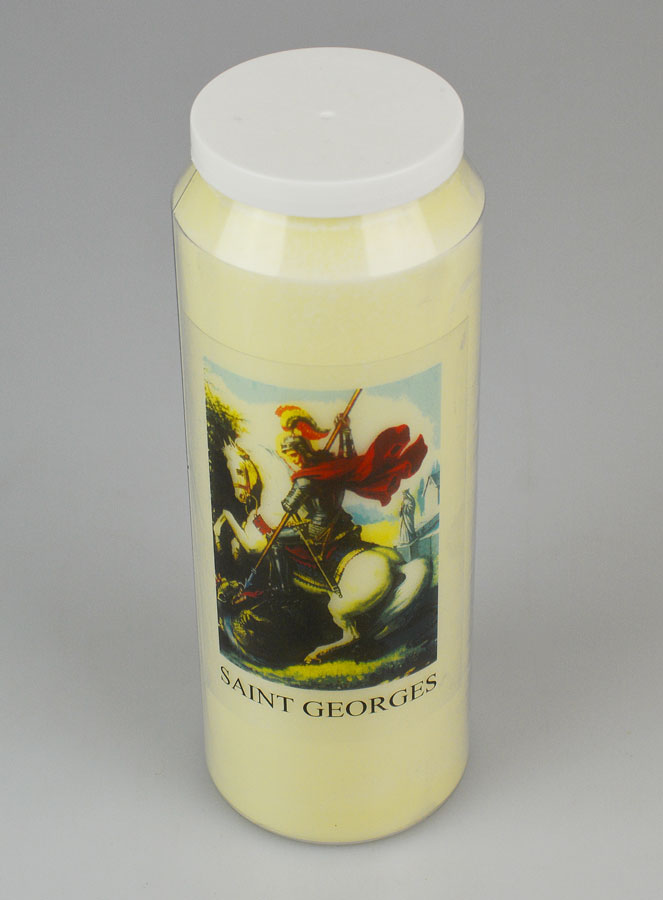 Bougie de Neuvaine à Saint Georges - 17.5cm (pic 2)