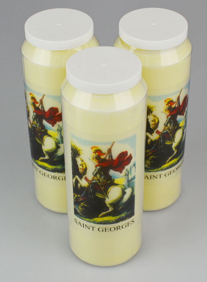 Lot de 3 Bougies de Neuvaine à Saint Georges (pic 2)