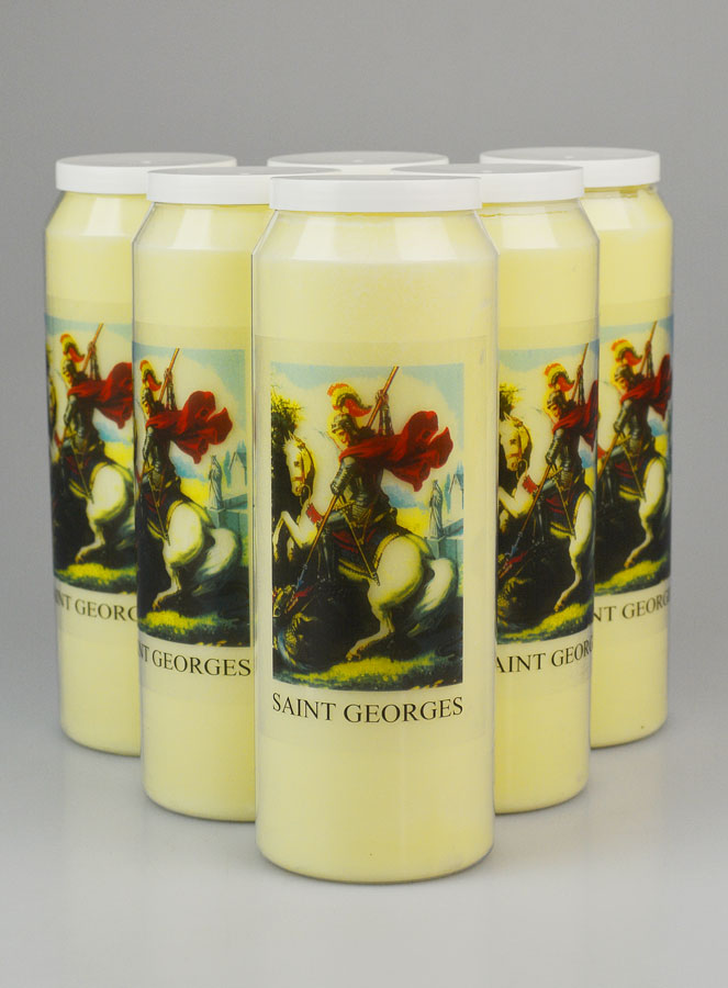 Lot de 6 Bougies de Neuvaine à Saint Georges (pic 1)