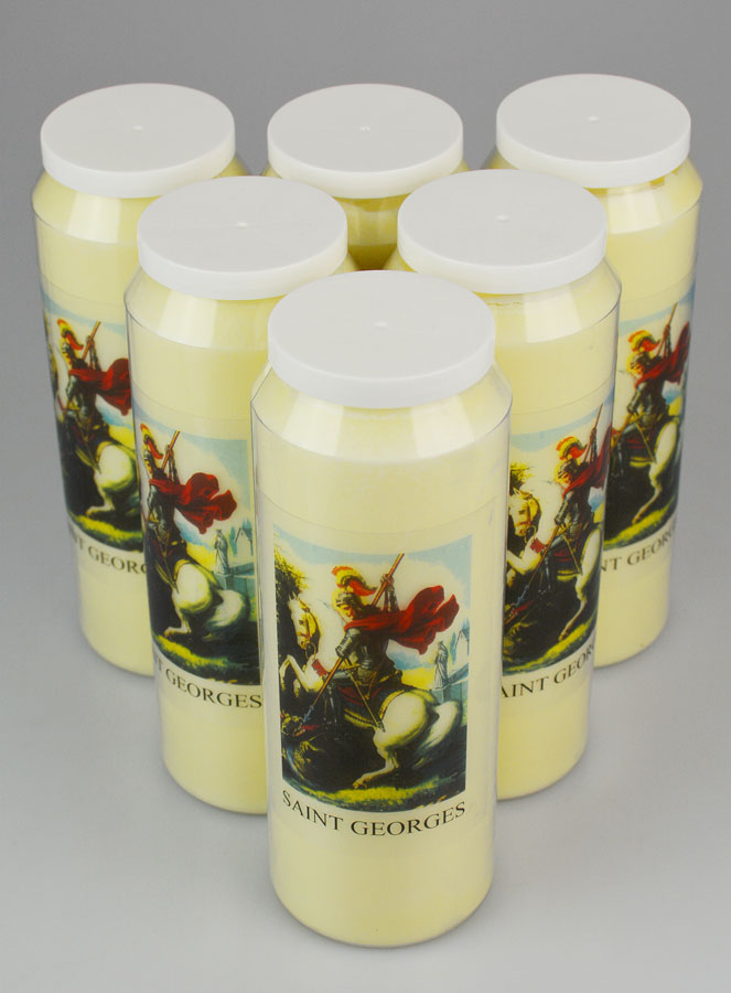 Lot de 6 Bougies de Neuvaine à Saint Georges (pic 2)