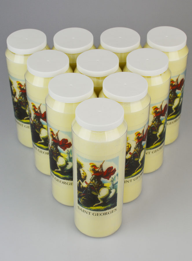 Lot de 10 Bougies de Neuvaine à Saint Georges (pic 2)