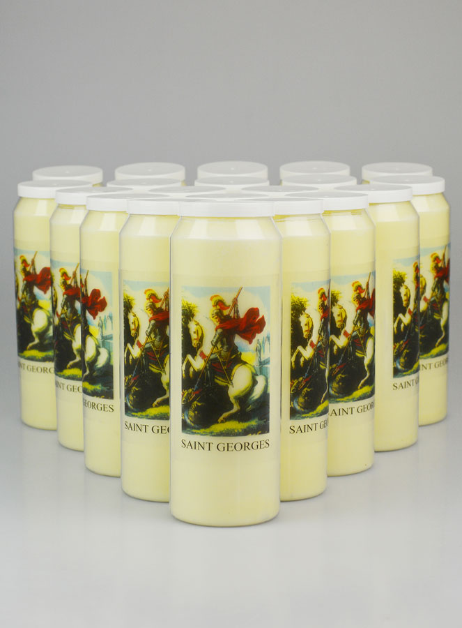 Lot de 20 Bougies de Neuvaine à Saint Georges (pic 1)