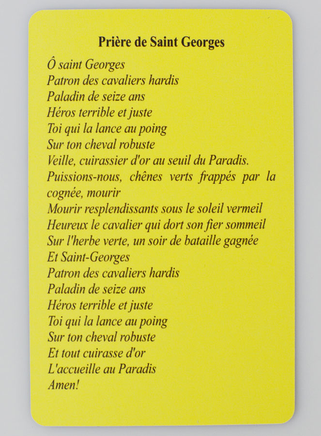 Carte de Prière à Saint Georges (pic 4)