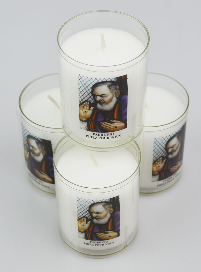 4 Bougies Veilleuses Padre Pio (pic 2)
