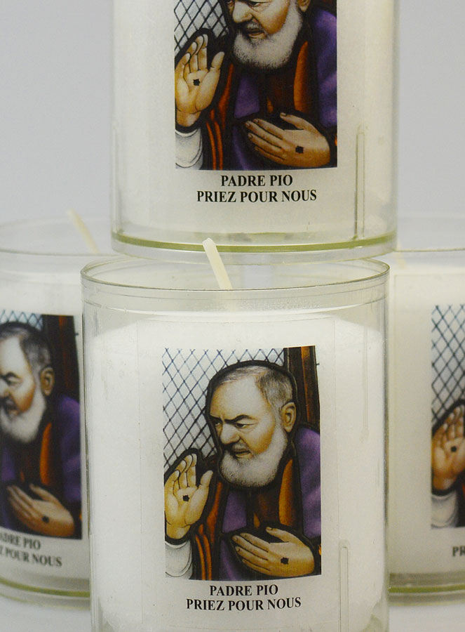 4 Bougies Veilleuses Padre Pio (pic 3)