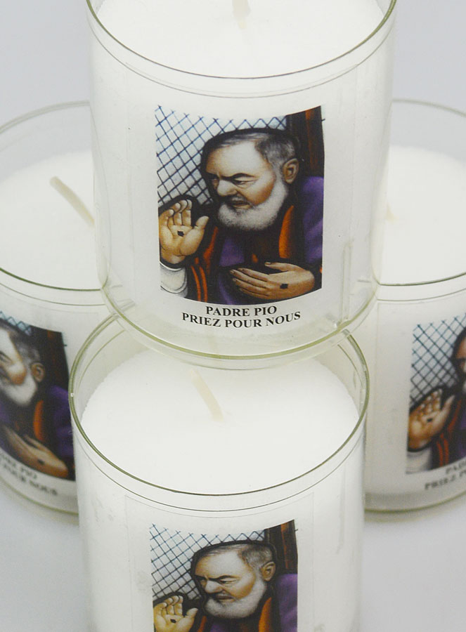 4 Bougies Veilleuses Padre Pio (pic 4)