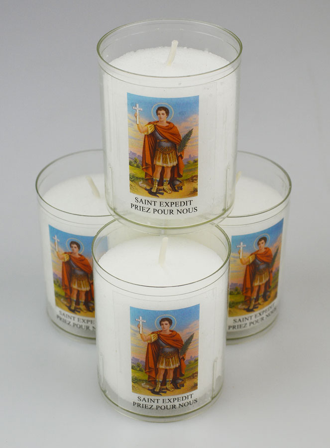 4 Bougies Veilleuses Saint Expédit (pic 2)