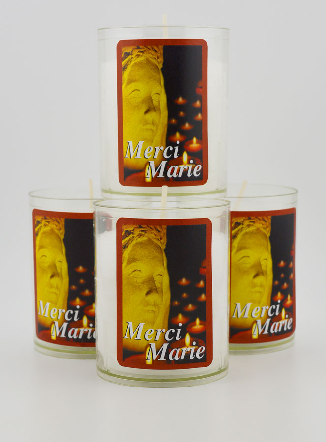 4 Bougies Veilleuses Sainte Vierge Marie - Merci Marie (pic 1)