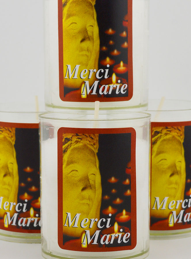 4 Bougies Veilleuses Sainte Vierge Marie - Merci Marie (pic 3)