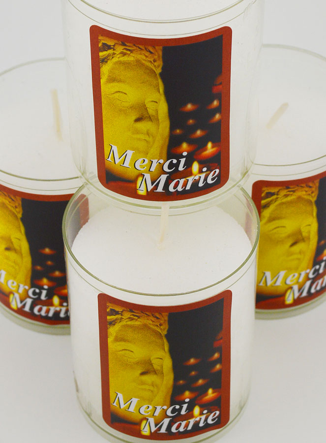 4 Bougies Veilleuses Sainte Vierge Marie - Merci Marie (pic 4)