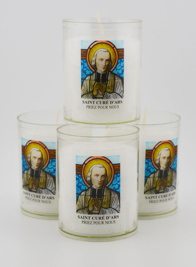 4 Bougies Veilleuses Saint Curé d'Ars (pic 1)