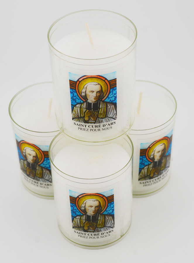 4 Bougies Veilleuses Saint Curé d'Ars (pic 2)