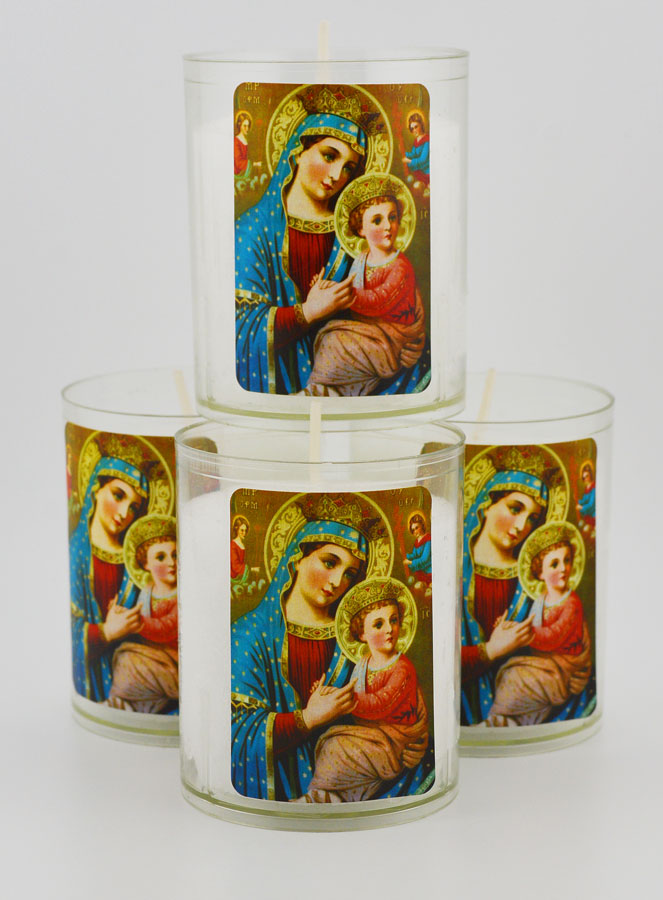 4 Bougies Veilleuses Notre Dame du Perpétuel Secours (pic 1)