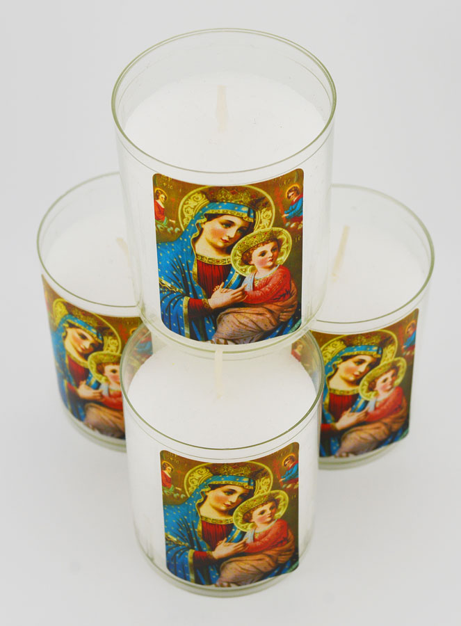 4 Bougies Veilleuses Notre Dame du Perpétuel Secours (pic 2)